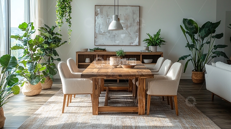 高清大图下载【趣麦麦图】温馨舒适的家庭餐厅