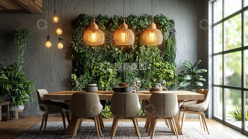 高清大图下载【趣麦麦图】现代简约餐厅设计