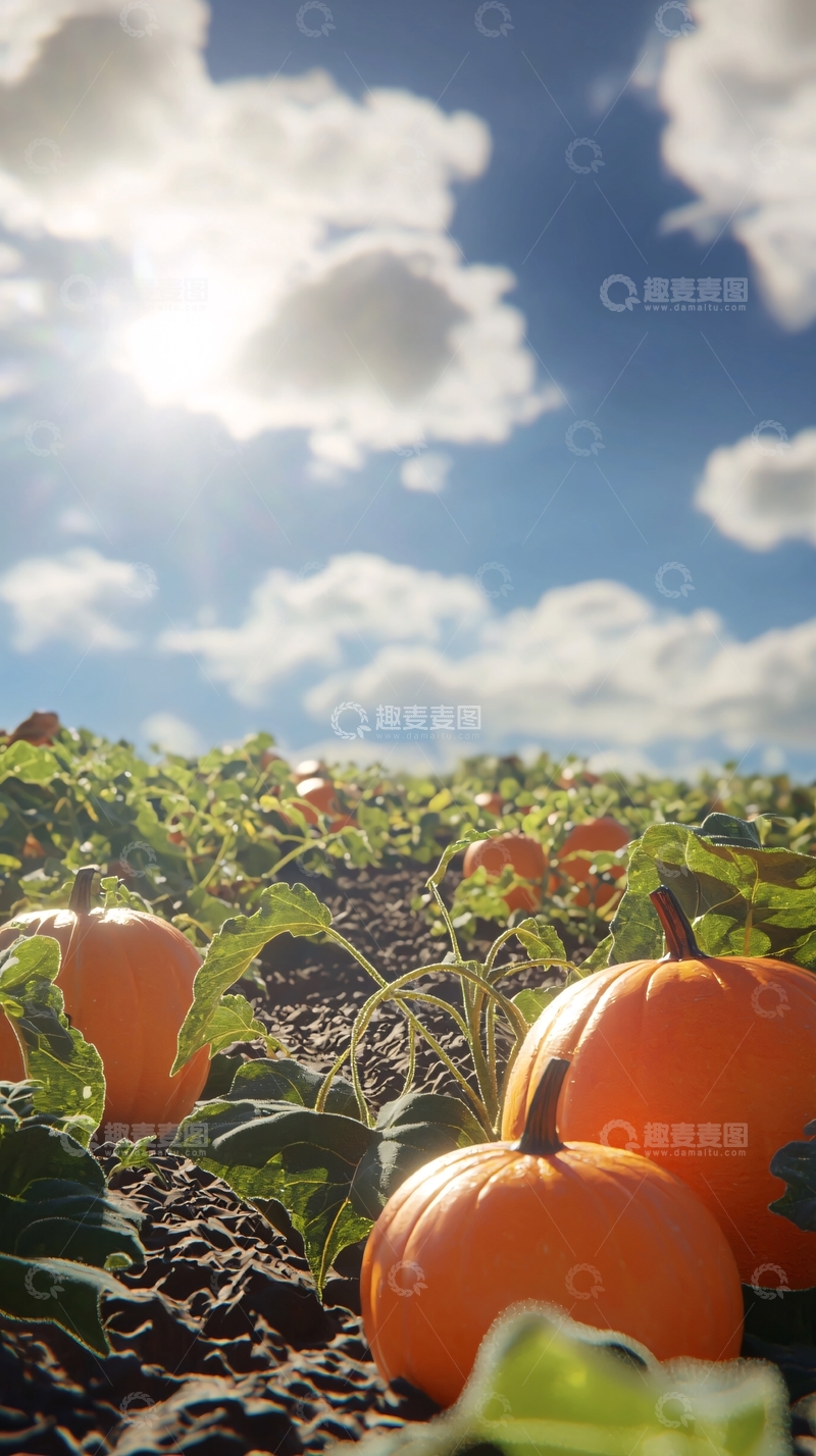 高清大图下载【趣麦麦图】南瓜田
