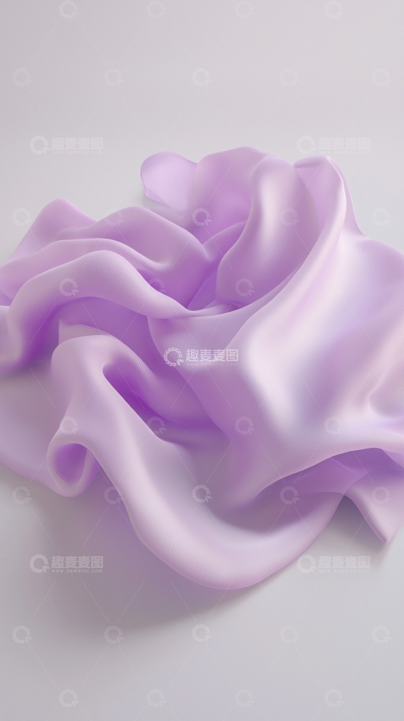 高清大图下载【趣麦麦图】紫色丝绸质感布料