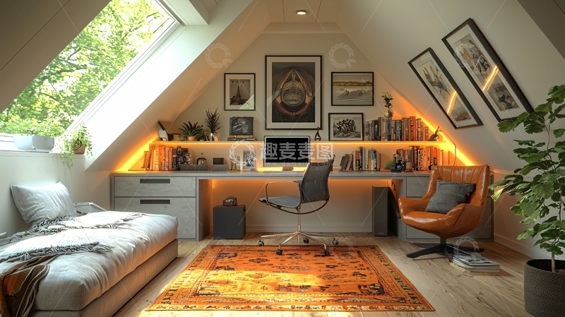 高清大图下载【趣麦麦图】阁楼装修设计
