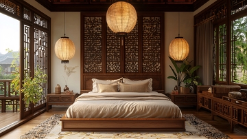 中式卧室设计