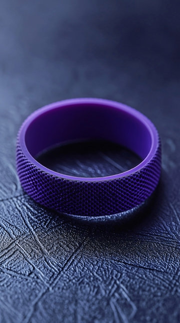 紫色硅胶手镯