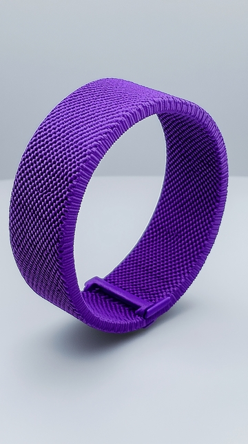 紫色编织表带