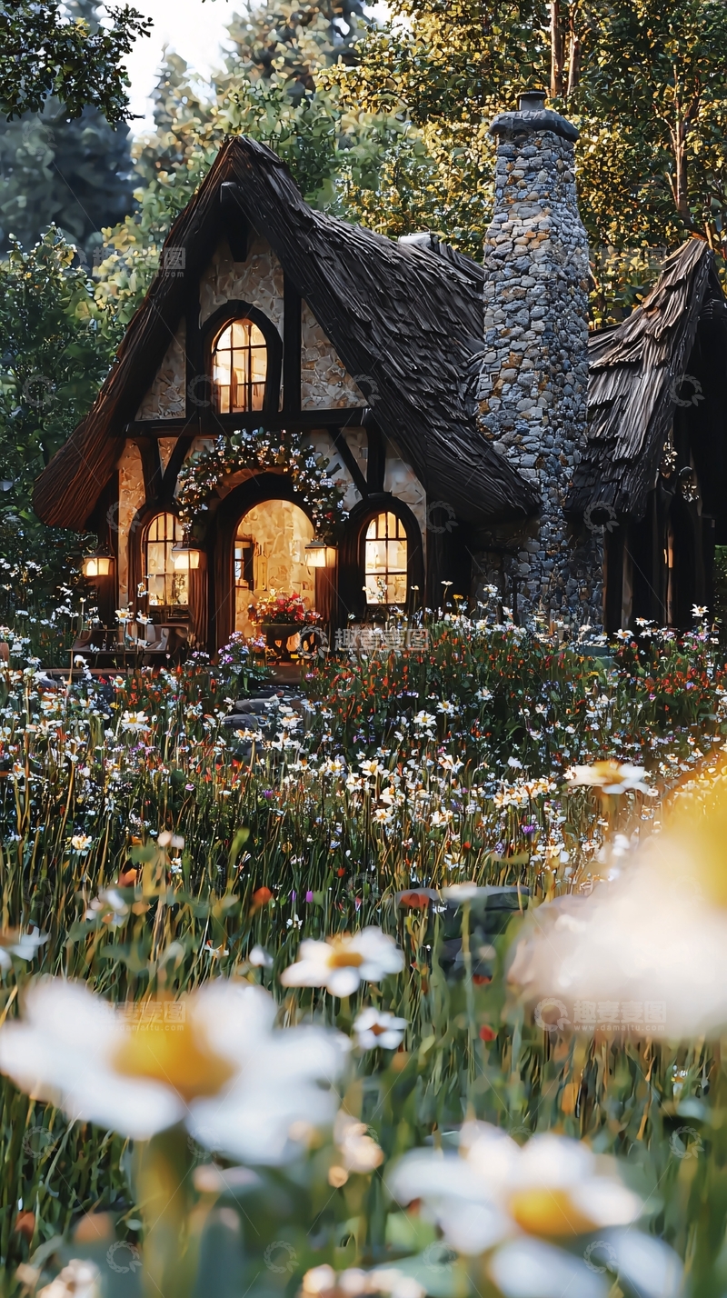 高清大图下载【趣麦麦图】森林小屋