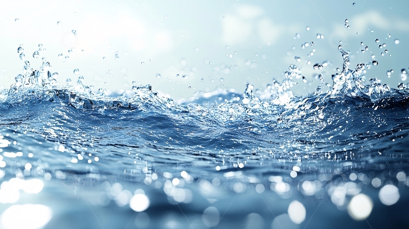 高清大图下载【趣麦麦图】水花四溅的蓝色海洋