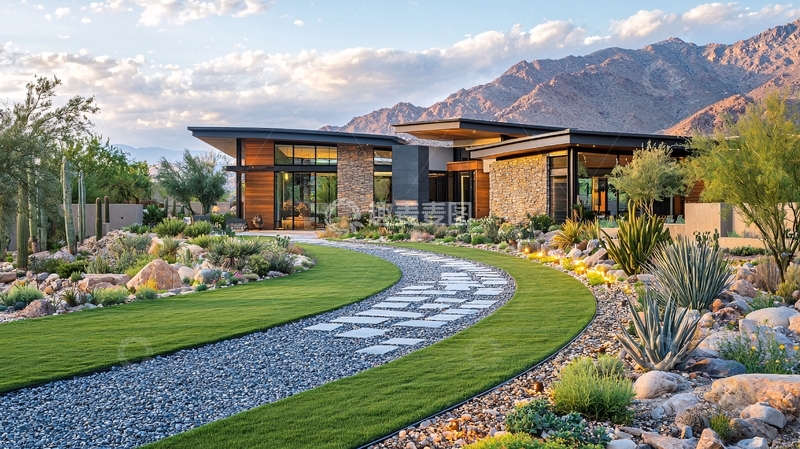 高清大图下载【趣麦麦图】现代山景别墅