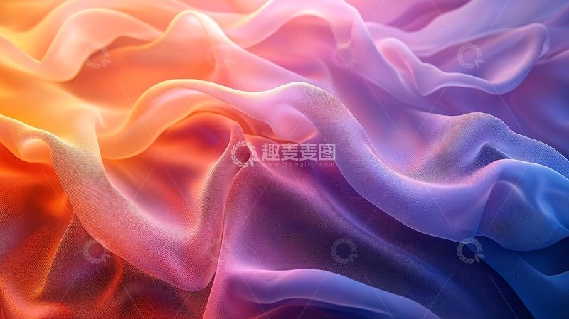 高清大图下载【趣麦麦图】丝绸光影交织