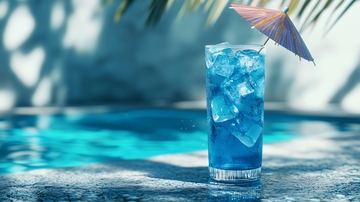 蓝色鸡尾酒