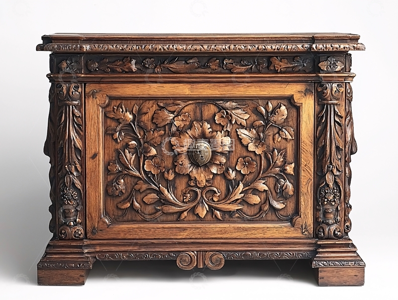 高清大图下载【趣麦麦图】文艺复兴风格雕花木柜