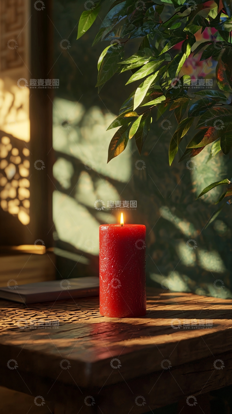 高清大图下载【趣麦麦图】红蜡烛