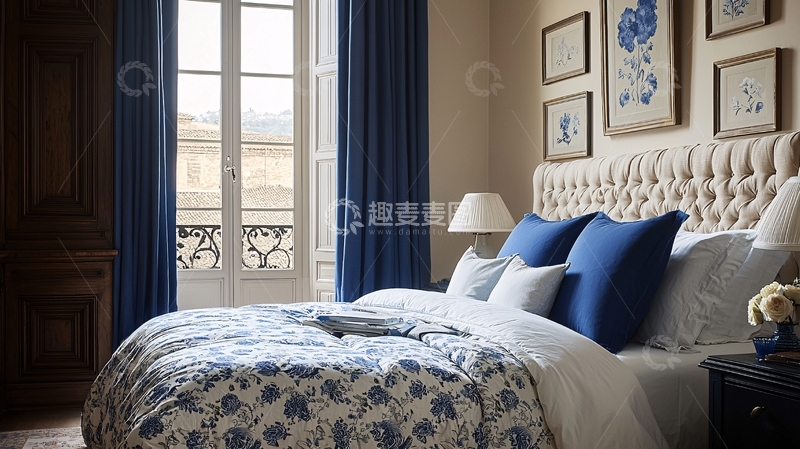 高清大图下载【趣麦麦图】法式风格卧室