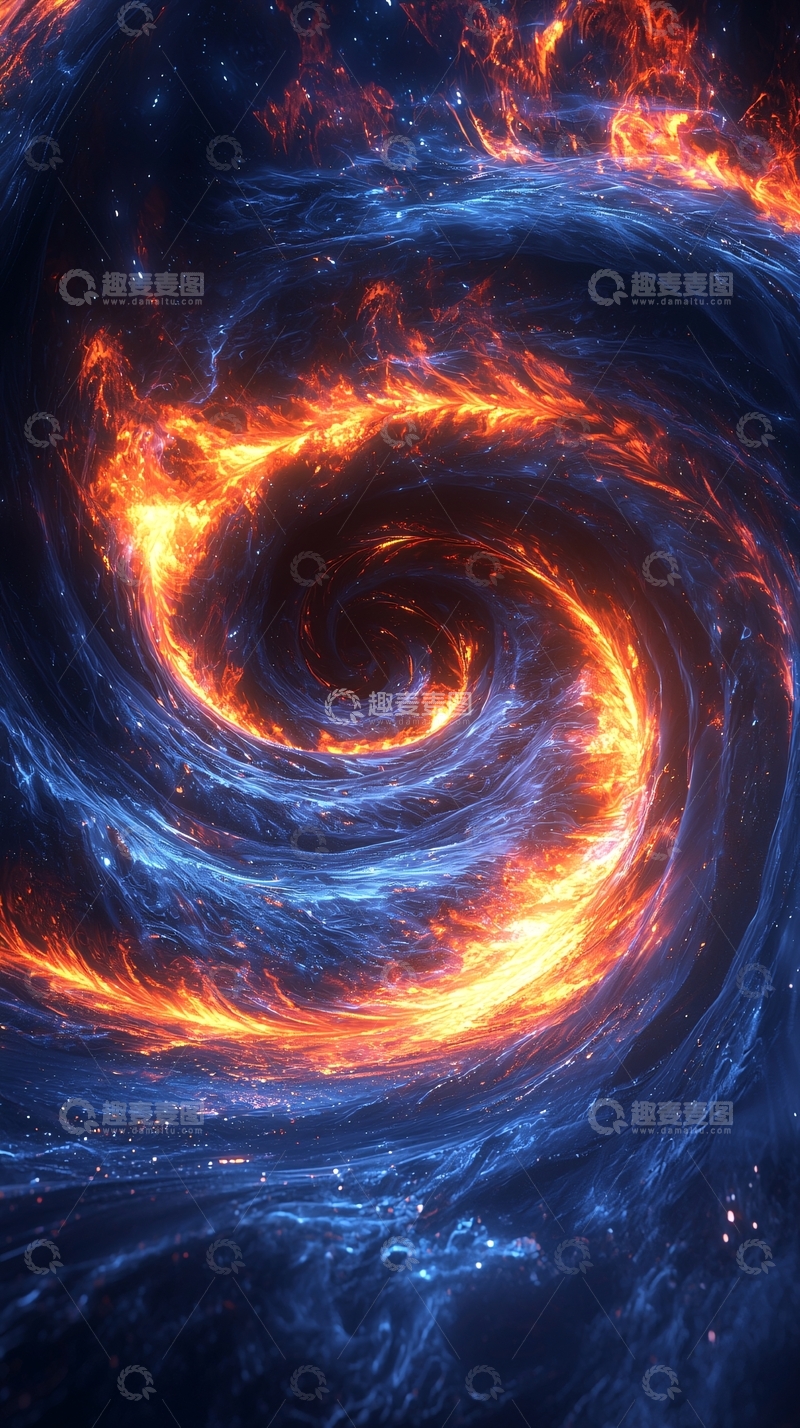 高清大图下载【趣麦麦图】宇宙星云漩涡