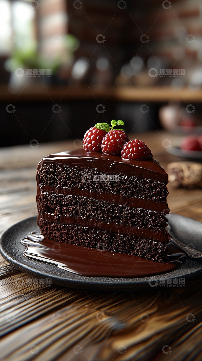 高清大图下载【趣麦麦图】巧克力蛋糕