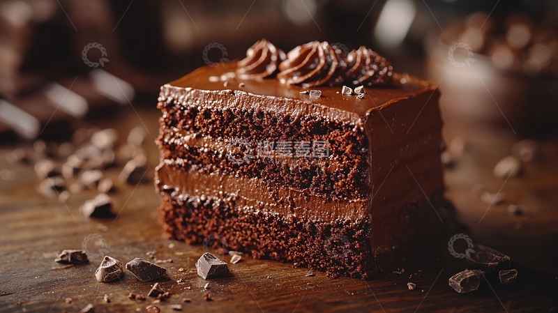 高清大图下载【趣麦麦图】巧克力蛋糕