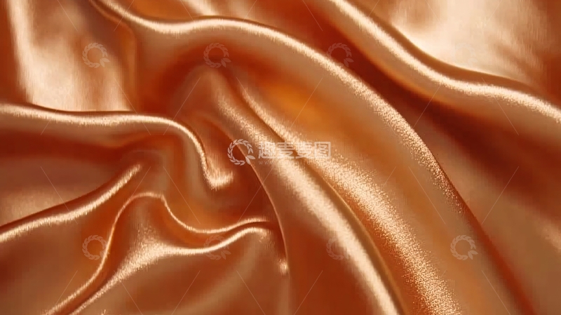 高清大图下载【趣麦麦图】-金色丝绸质感褶皱
