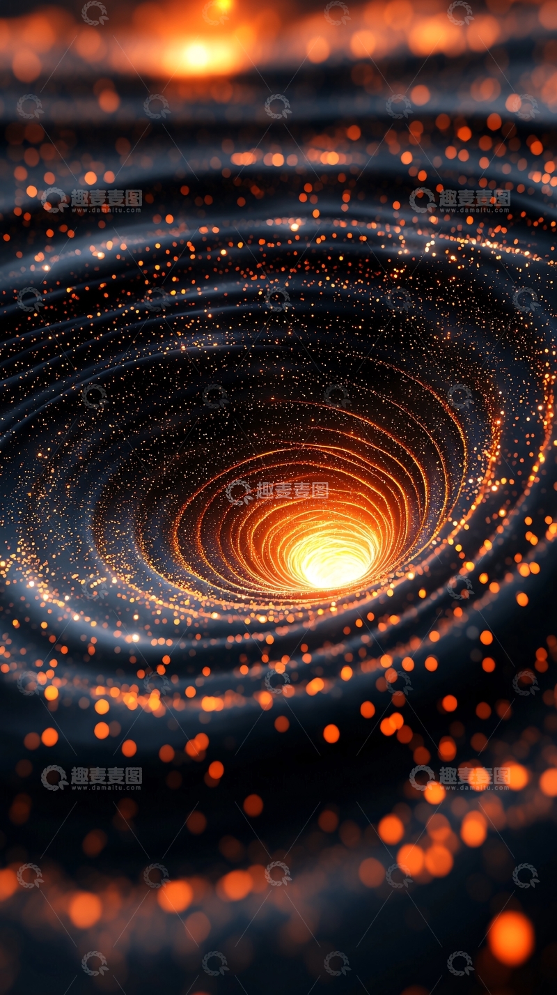 高清大图下载【趣麦麦图】漩涡星云中心明亮发光