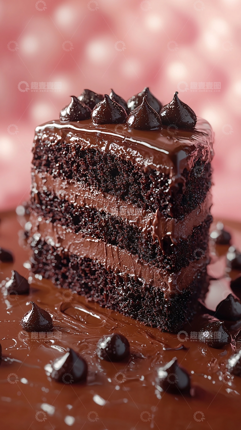高清大图下载【趣麦麦图】巧克力蛋糕