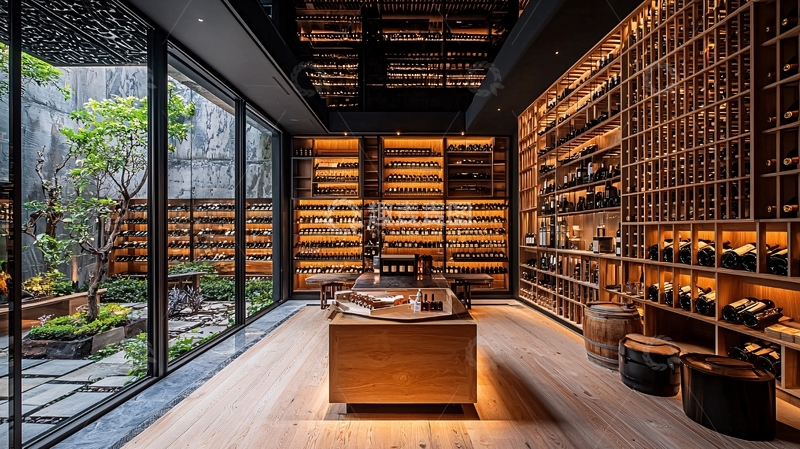 高清大图下载【趣麦麦图】豪华酒窖庭院景观