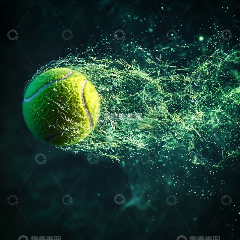 高清大图下载【趣麦麦图】高速运动的网球