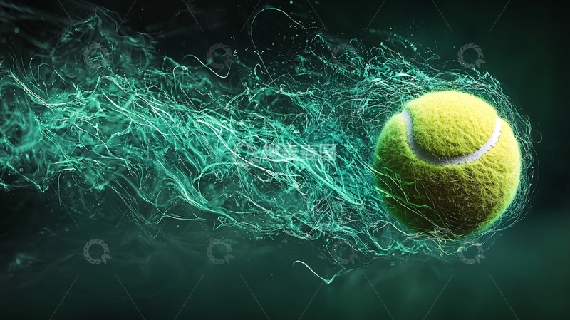 高清大图下载【趣麦麦图】疾速飞行的网球