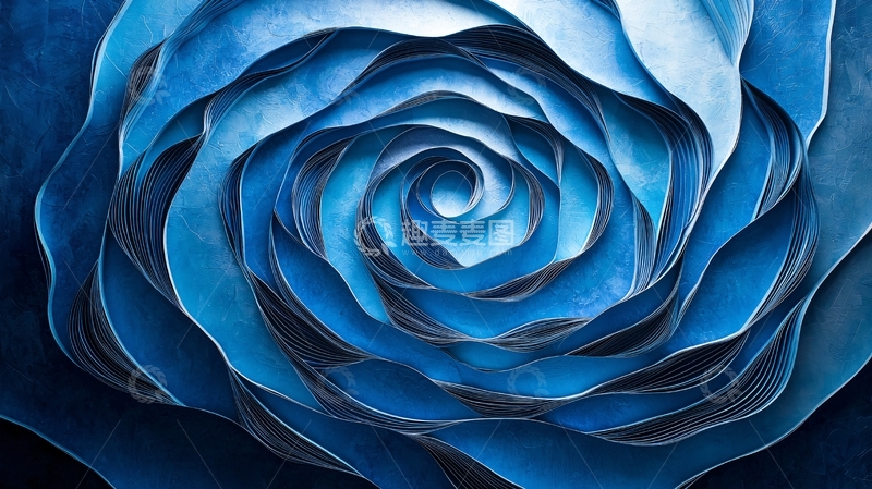 高清大图下载【趣麦麦图】蓝色玫瑰