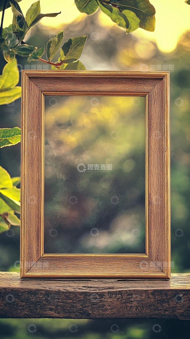 高清大图下载【趣麦麦图】木质相框