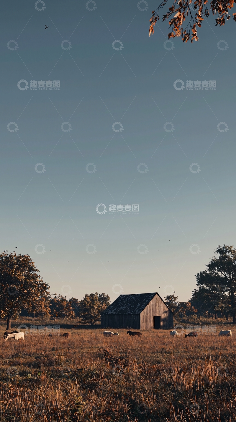 高清大图下载【趣麦麦图】秋日农场景色