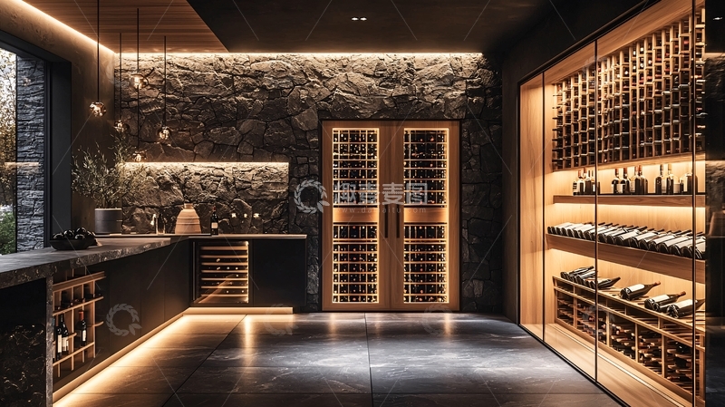 高清大图下载【趣麦麦图】高端酒窖设计