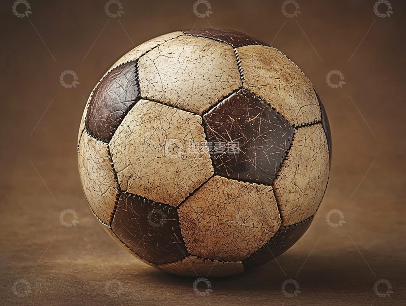 高清大图下载【趣麦麦图】复古足球静物特写