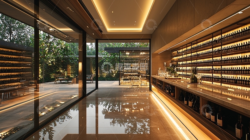 高清大图下载【趣麦麦图】室内酒窖空间展示