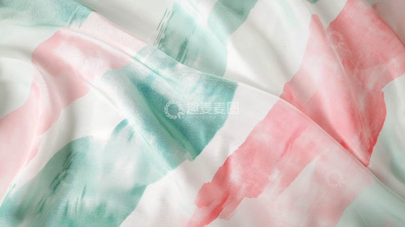 高清大图下载【趣麦麦图】粉色绿色条纹布料