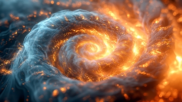 火焰和冰霜的漩涡