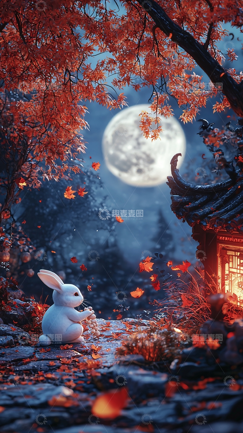 高清大图下载【趣麦麦图】中秋月夜