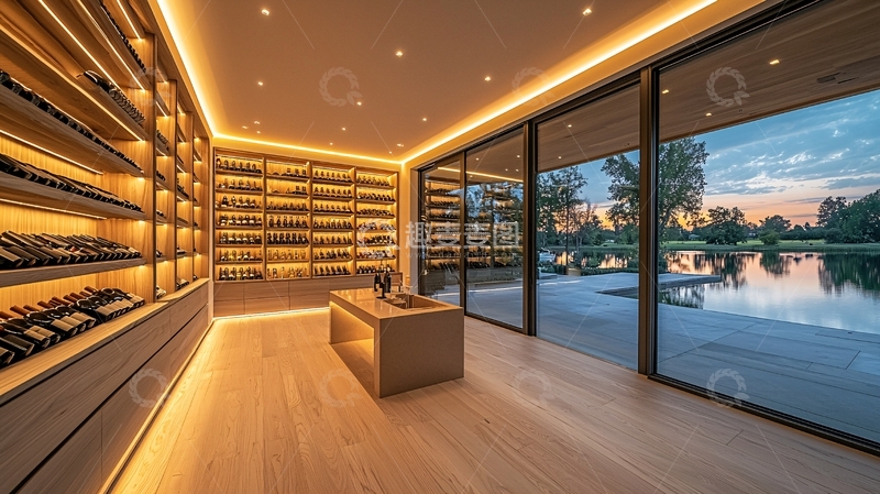 高清大图下载【趣麦麦图】现代酒窖设计