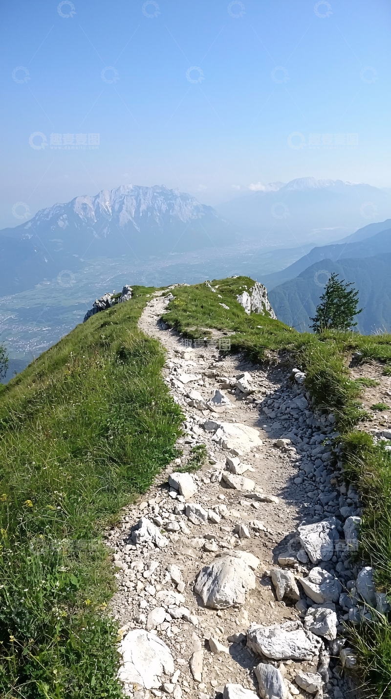 高清大图下载【趣麦麦图】山脊小路