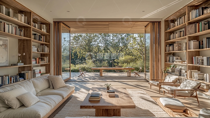 高清大图下载【趣麦麦图】室内书房