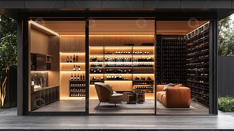 高清大图下载【趣麦麦图】现代风格酒窖设计