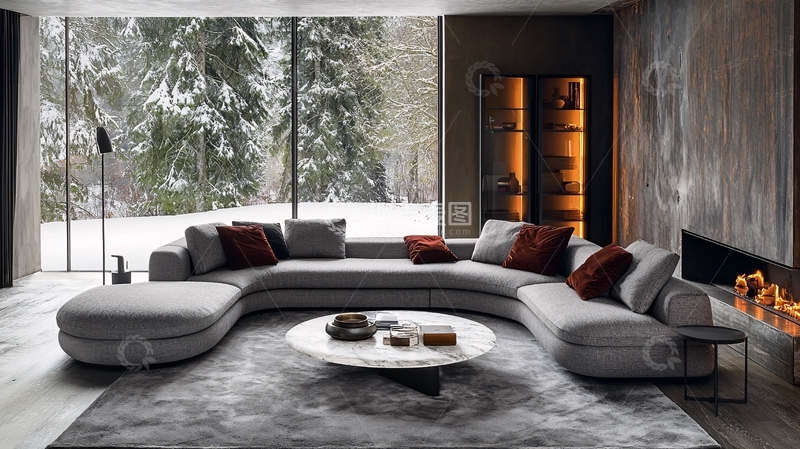 高清大图下载【趣麦麦图】现代风格住宅内景