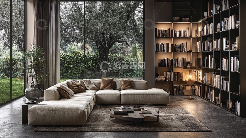 高清大图下载【趣麦麦图】现代简约客厅