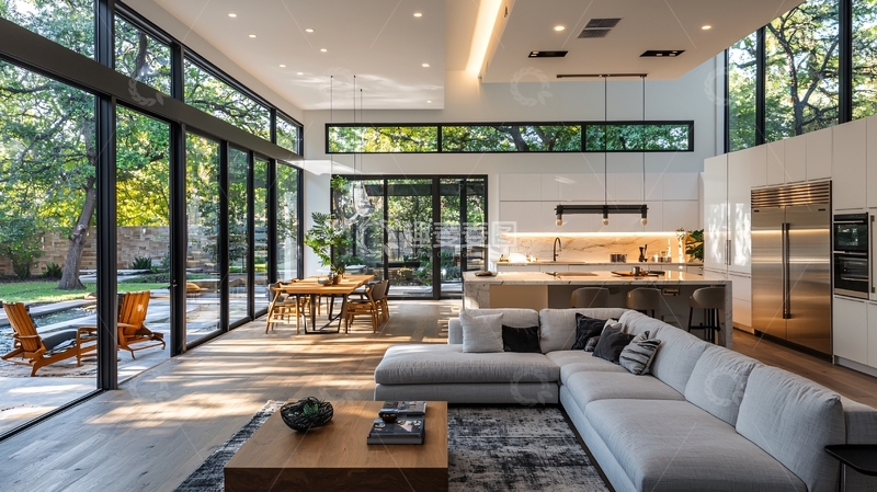 高清大图下载【趣麦麦图】现代简约客厅