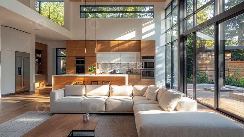 高清大图下载【趣麦麦图】现代简约客厅