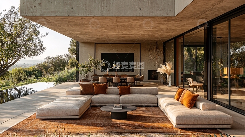 高清大图下载【趣麦麦图】现代简约户外休闲区