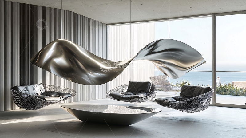 高清大图下载【趣麦麦图】未来感客厅家具