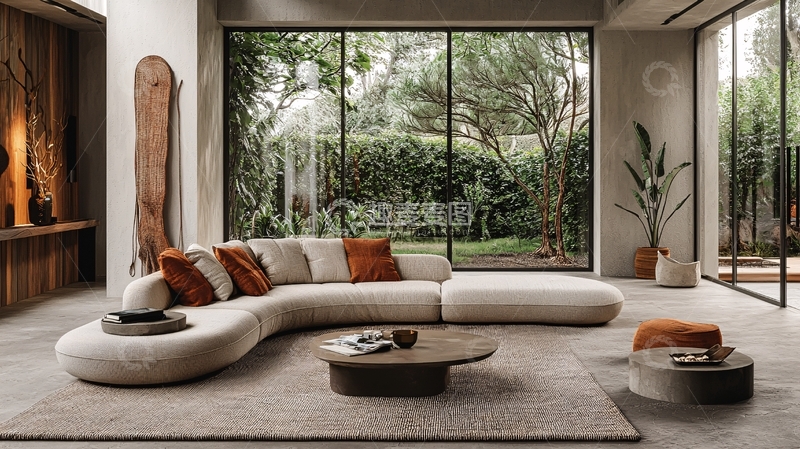 高清大图下载【趣麦麦图】现代简约客厅