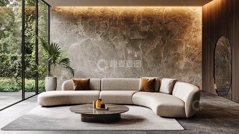 高清大图下载【趣麦麦图】现代简约客厅