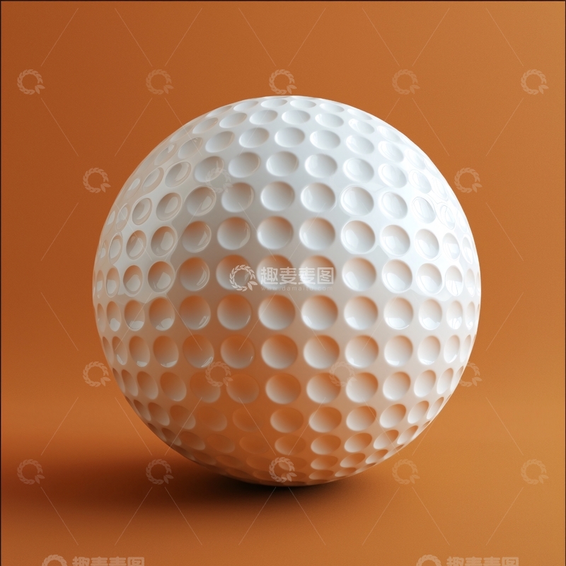 高清大图下载【趣麦麦图】白色高尔夫球特写