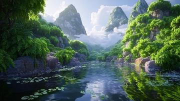 山间河流