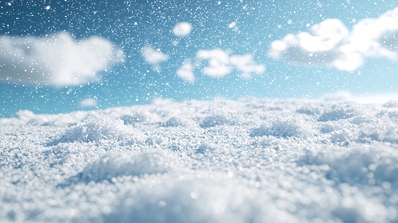 高清大图下载【趣麦麦图】阳光下的积雪地面