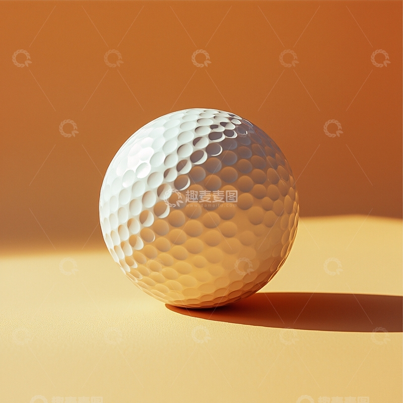 高清大图下载【趣麦麦图】白色高尔夫球静物特写
